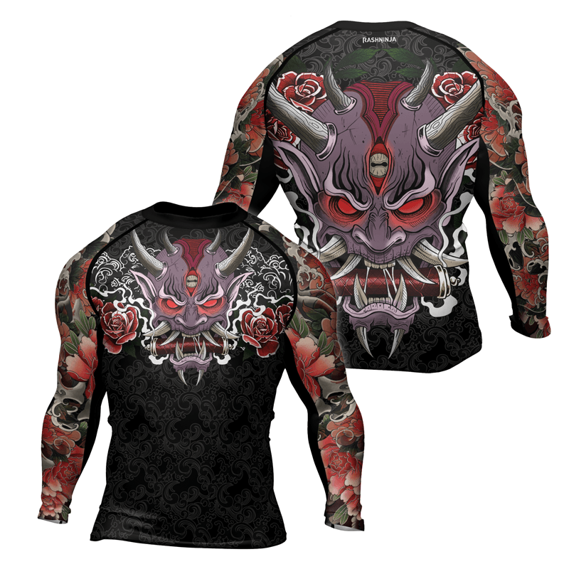 Rashninja Oni's Strength Men's Long Sleeve Rash Guard