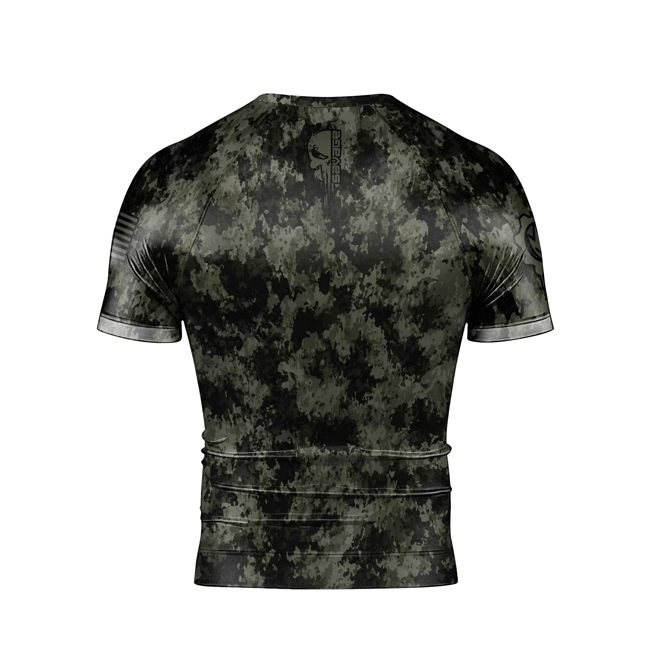 Savage Skull Men's Short Sleeve Rash Guard