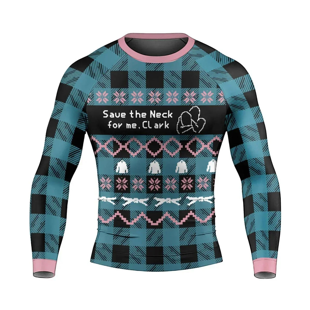 Save The Neck For Me Men's Long Sleeve Rash Guard