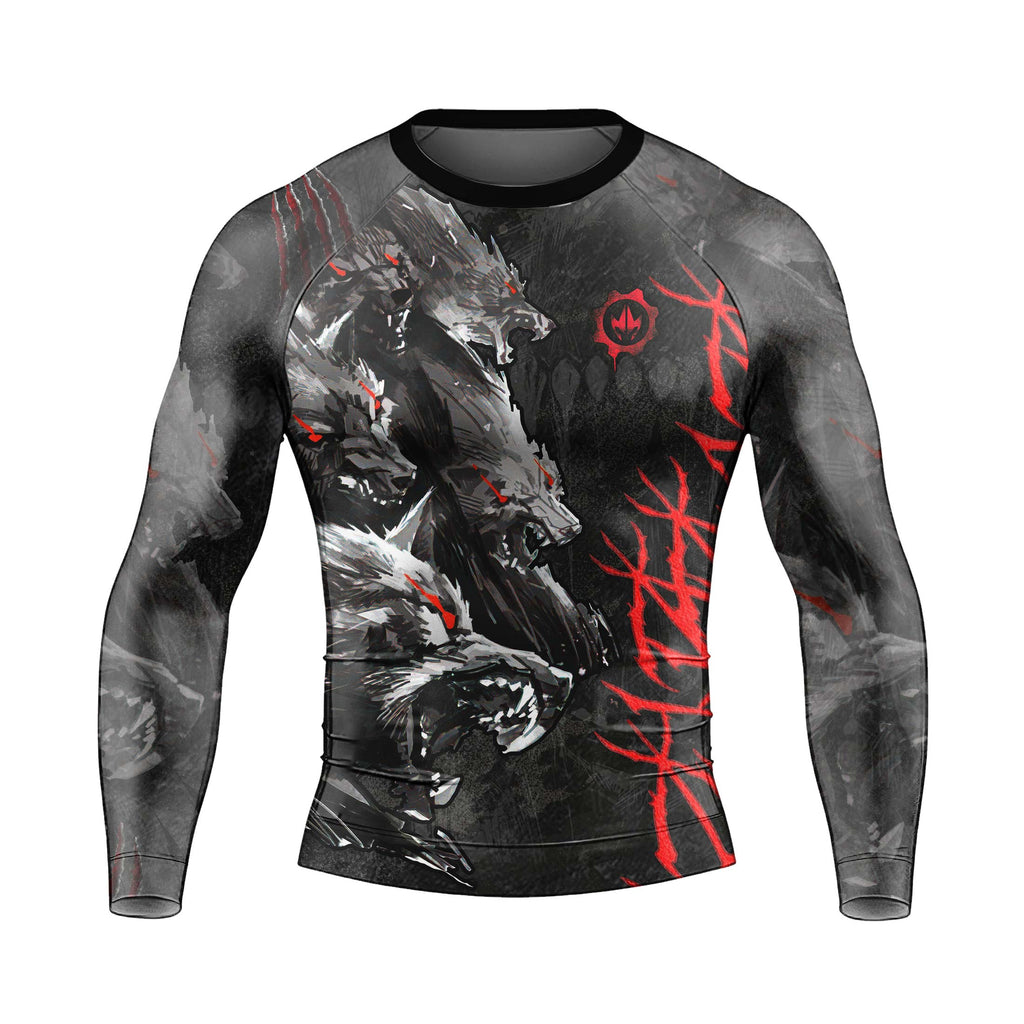 Shadow Wolf Clan Men's Long Sleeve Rash Guard