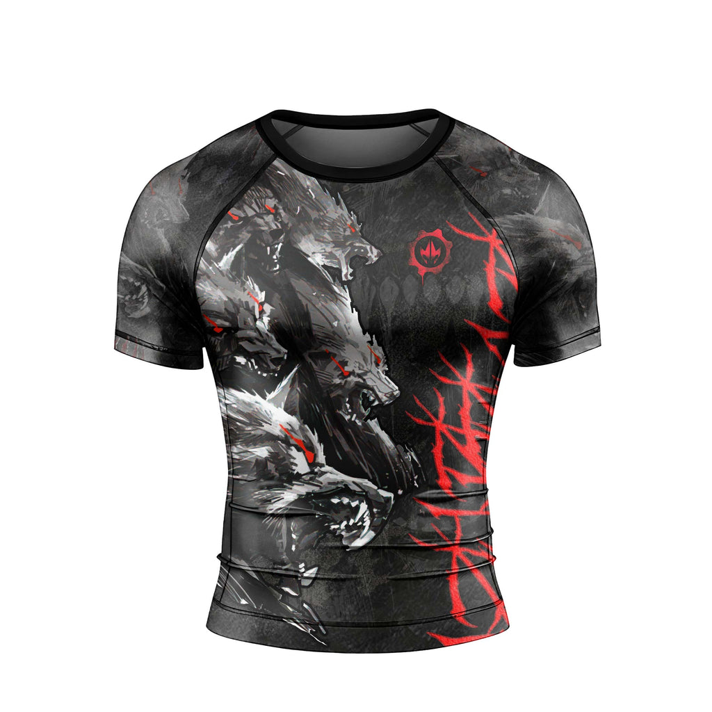 Shadow Wolf Clan Men's Short Sleeve Rash Guard