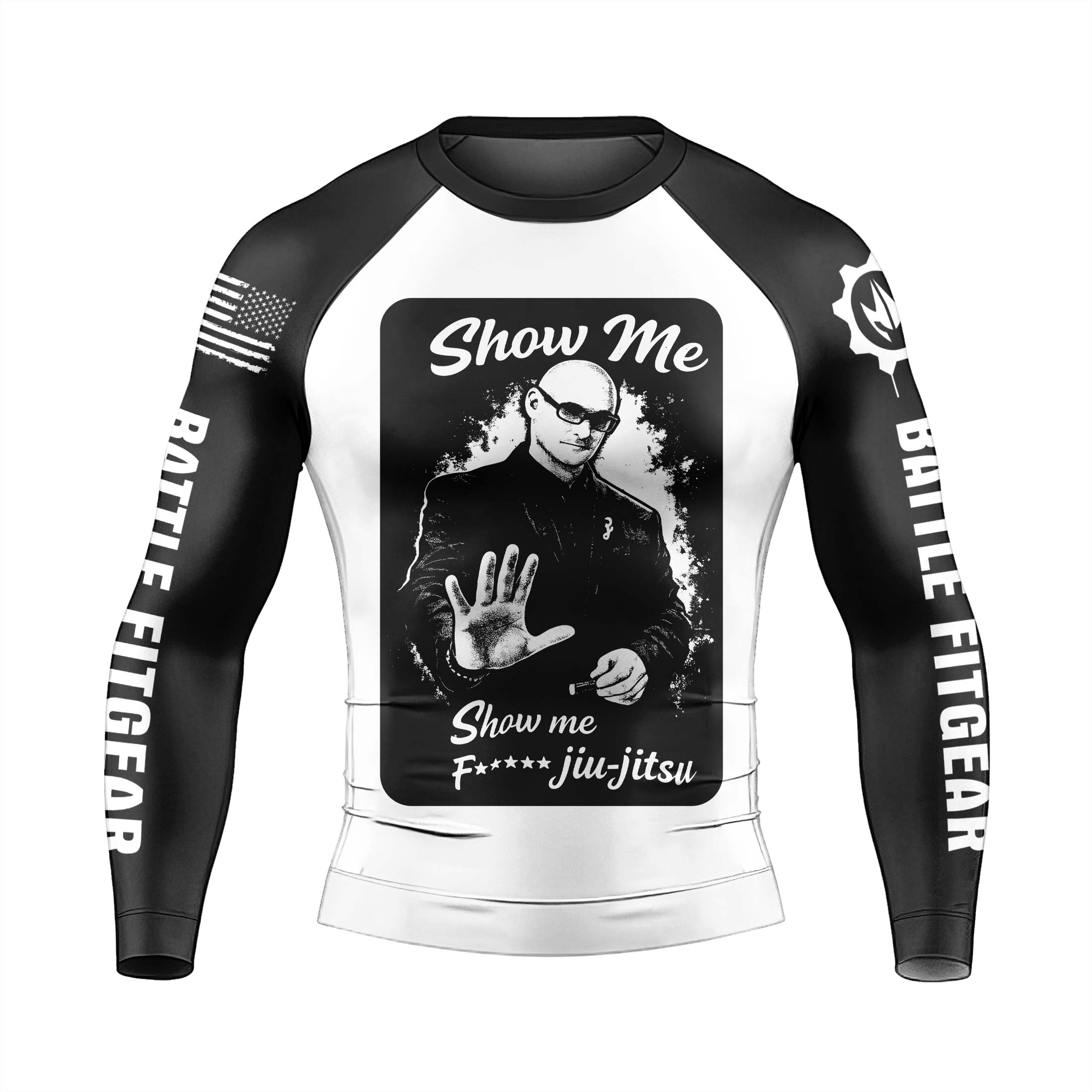 Show Me Jiu Jitsu Men's Long Sleeve Rash Guard