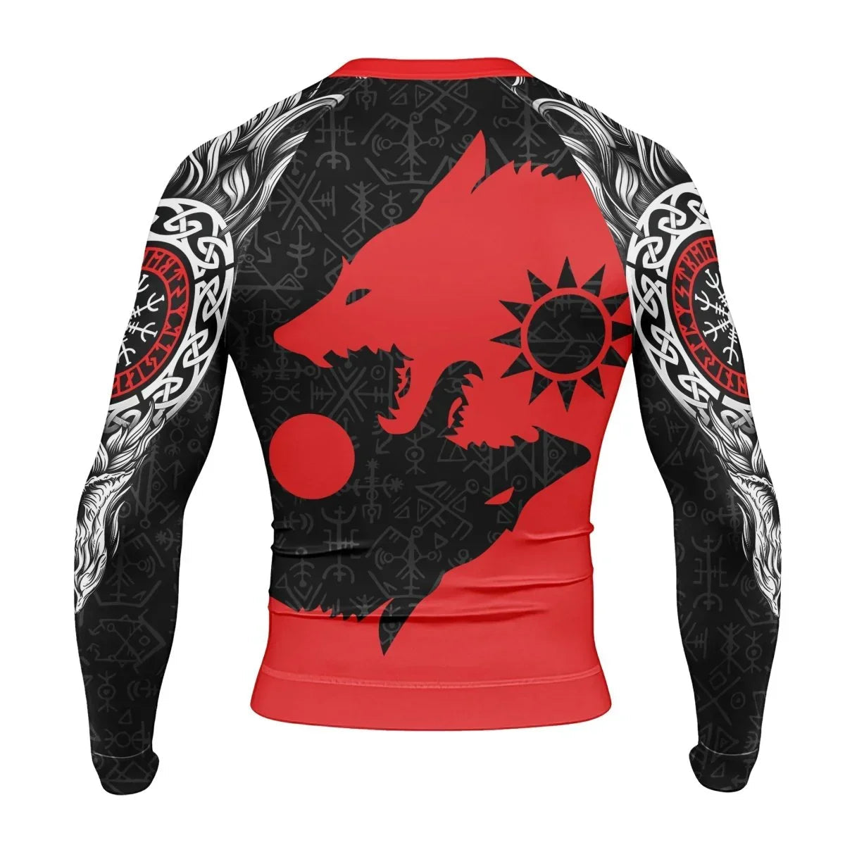 Sköll and Hati Men's Long Sleeve Rash Guard