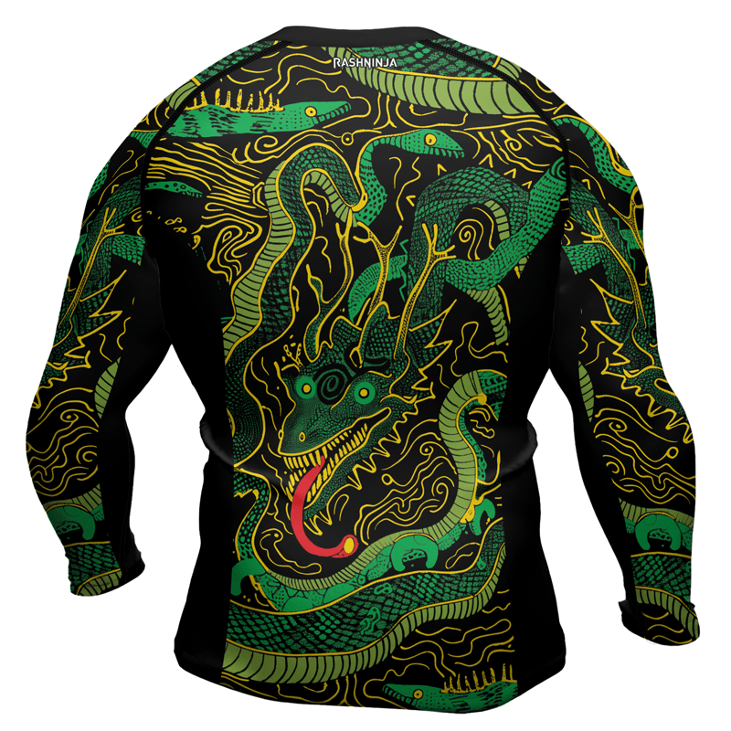 Rashninja Lizard Wizard Men's Long Sleeve Rash Guard