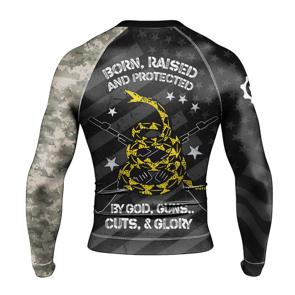 Spartan Army Men's Long Sleeve Rash Guard