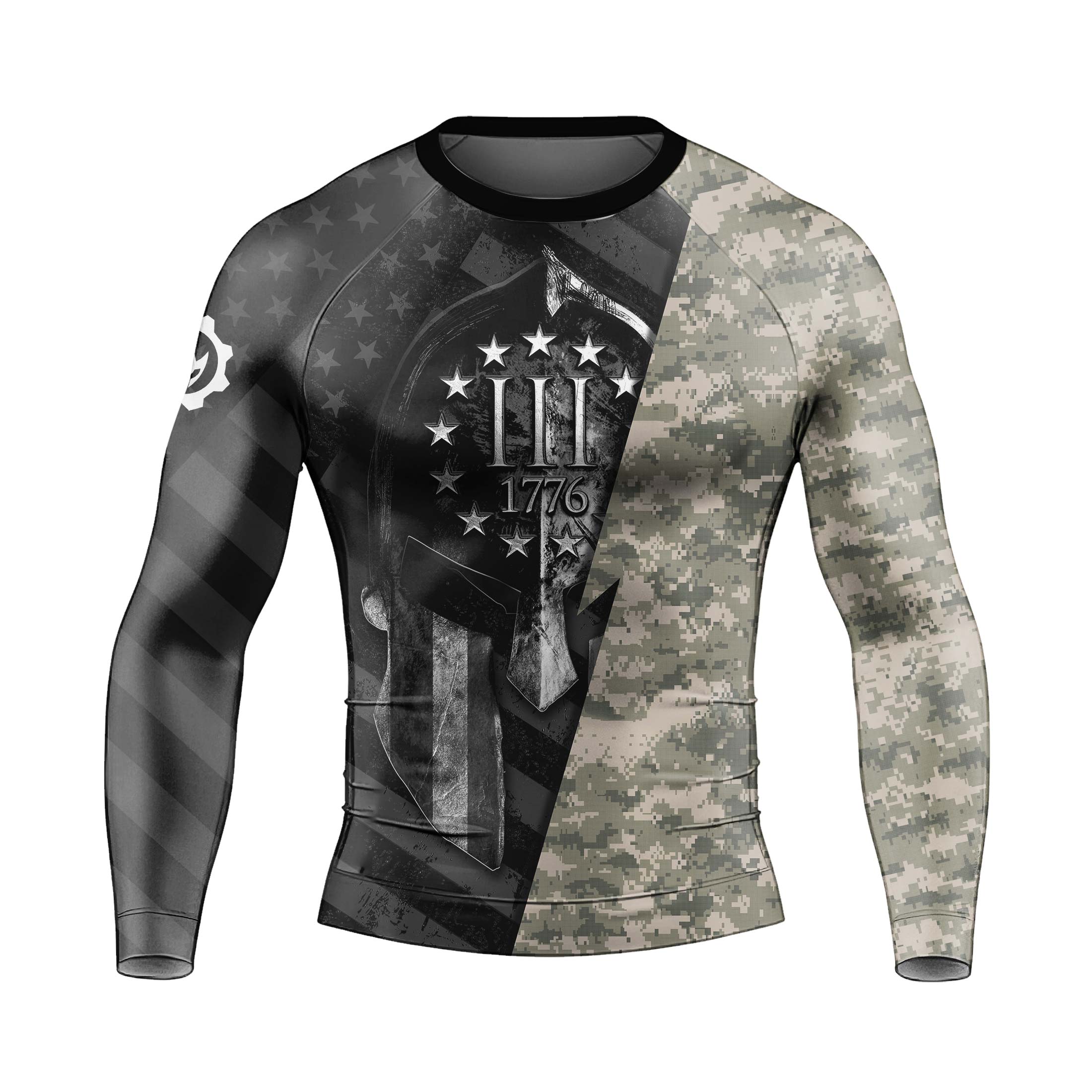 Spartan Army Men's Long Sleeve Rash Guard