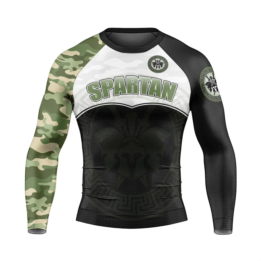 Spartan Camouflage Men's Long Sleeve Rash Guard