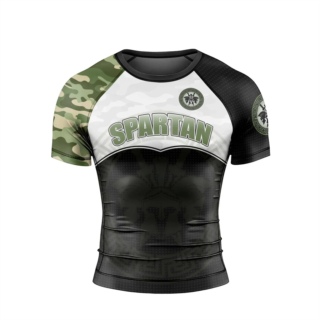 Spartan Camouflage Men's Short Sleeve Rash Guard