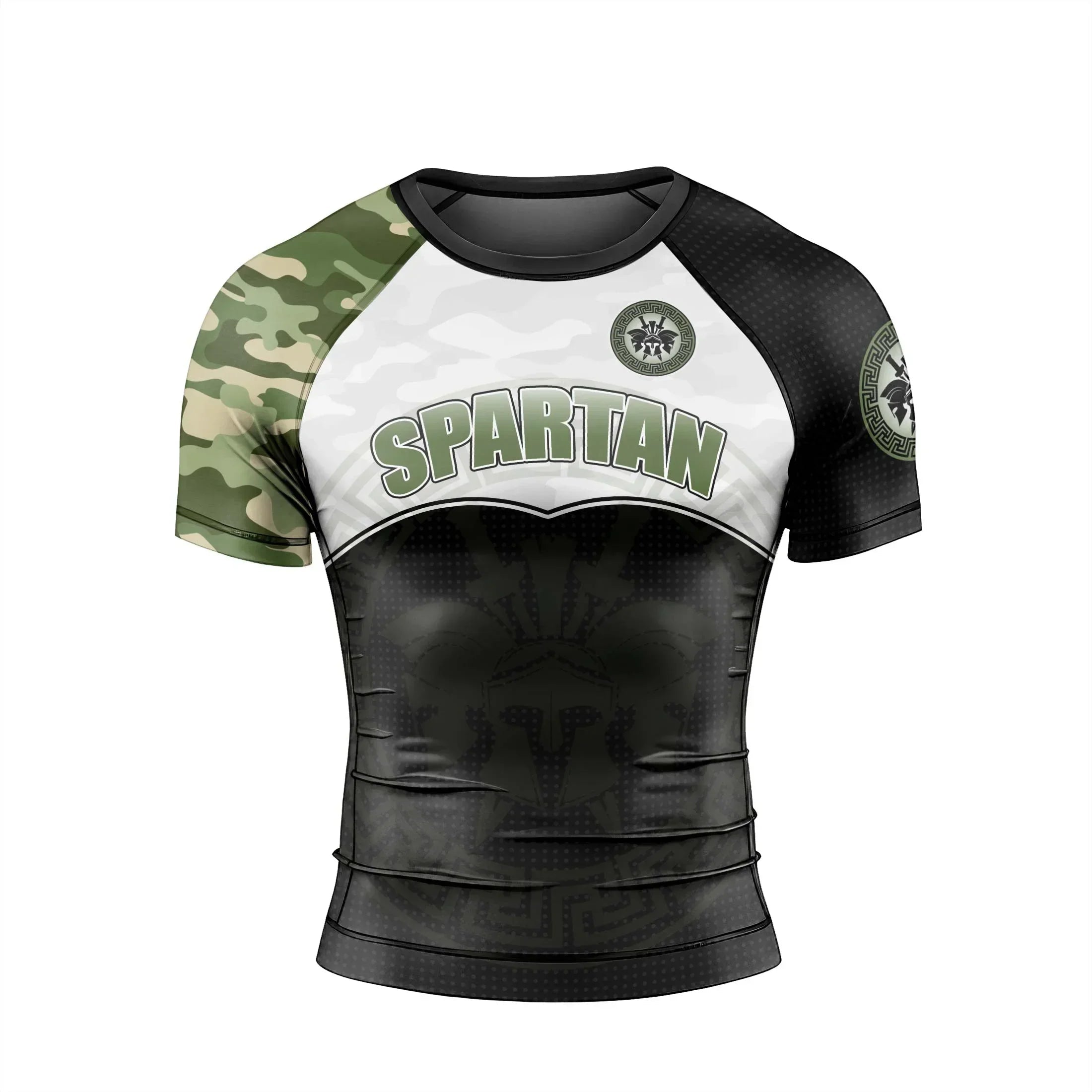 Spartan Camouflage Men's Short Sleeve Rash Guard