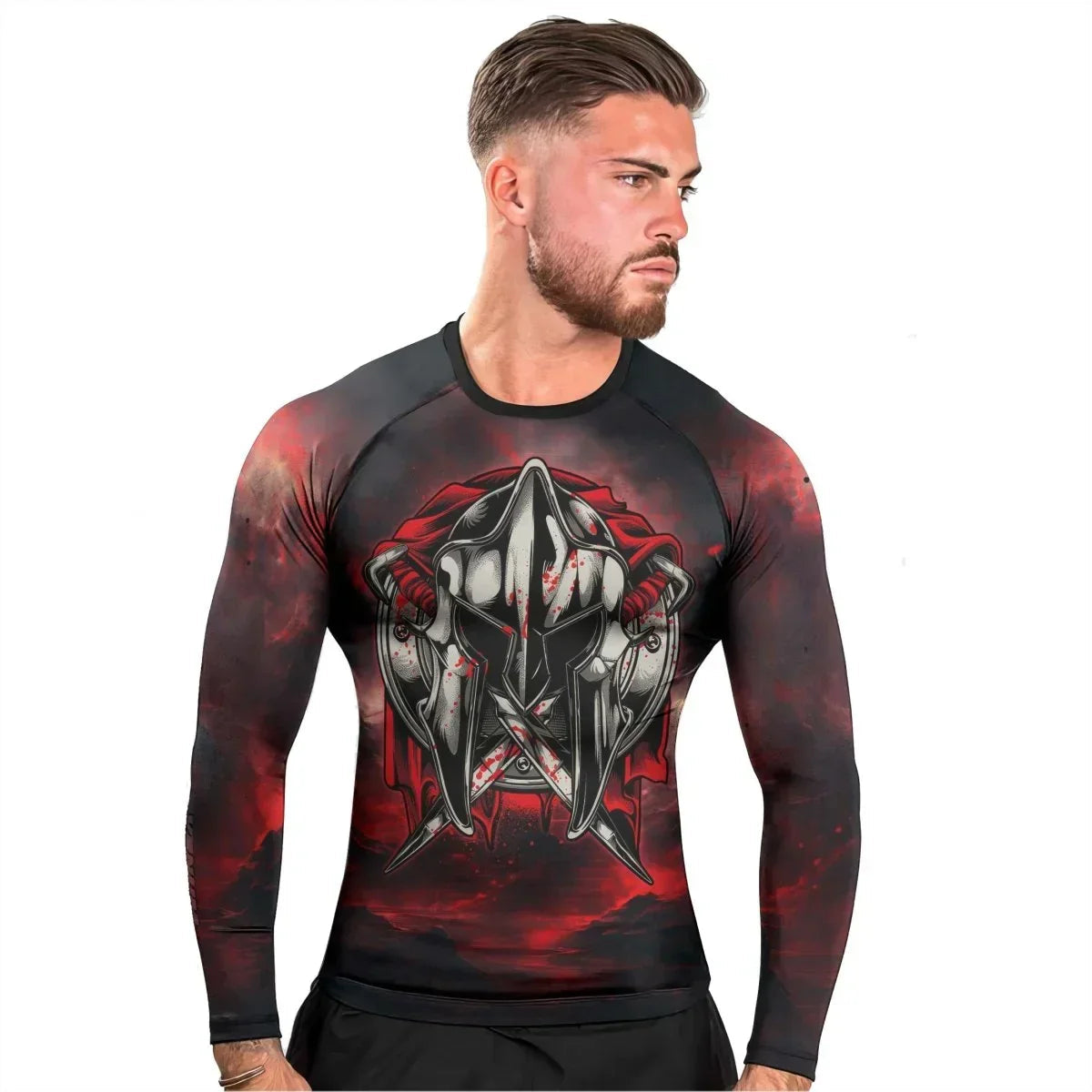Spartan Mighty Warrior Men's Long Sleeve Rash Guard