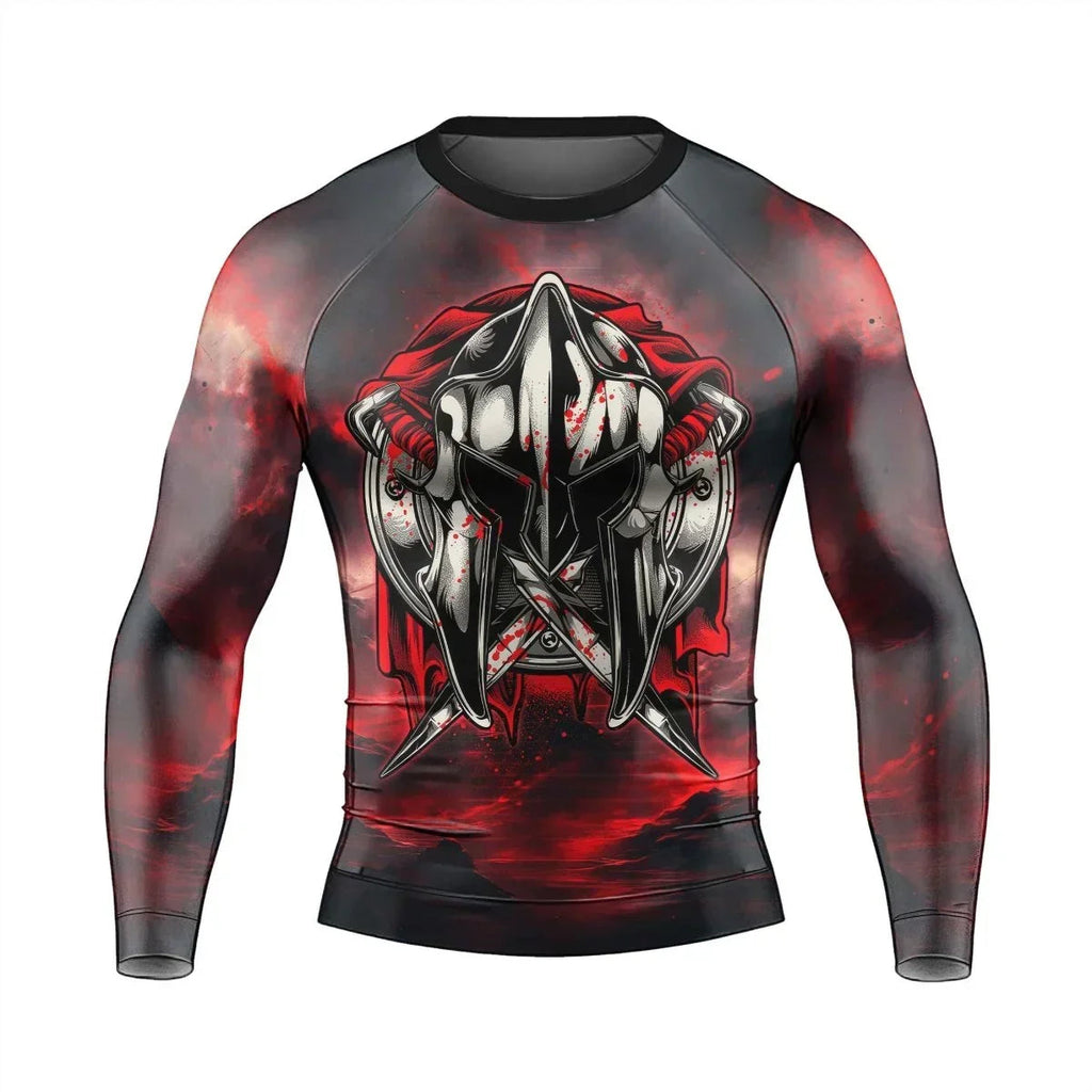 Spartan Mighty Warrior Men's Long Sleeve Rash Guard