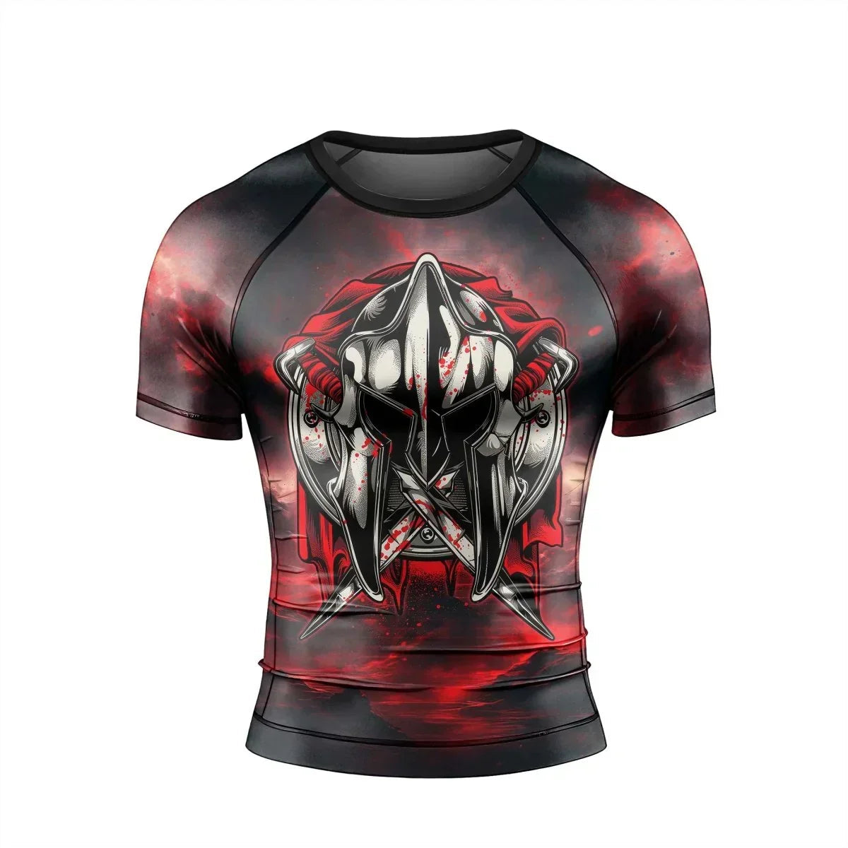 Spartan Mighty Warrior Men's Short Sleeve Rash Guard