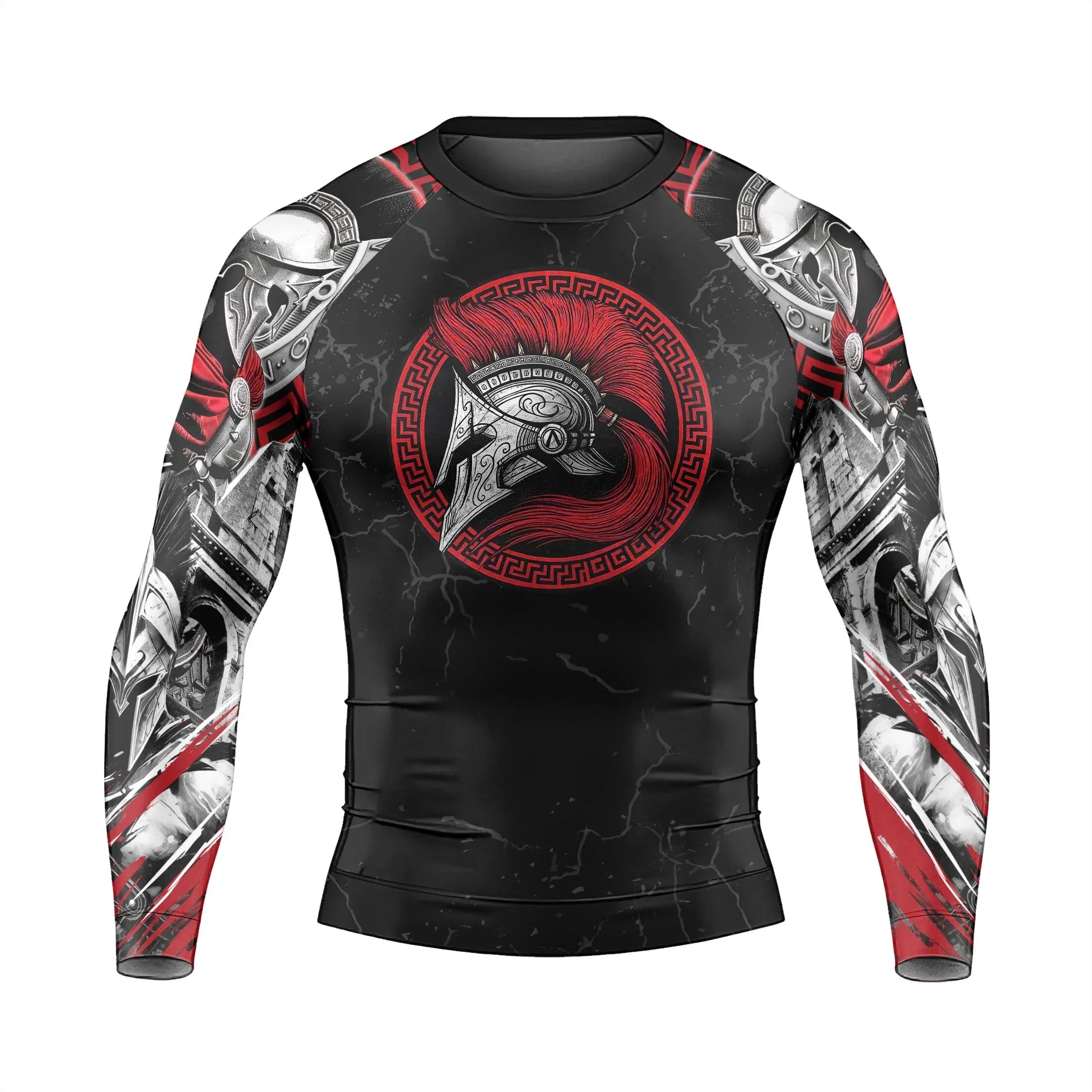 Spartan Warrior Men's Long Sleeve Rash Guard