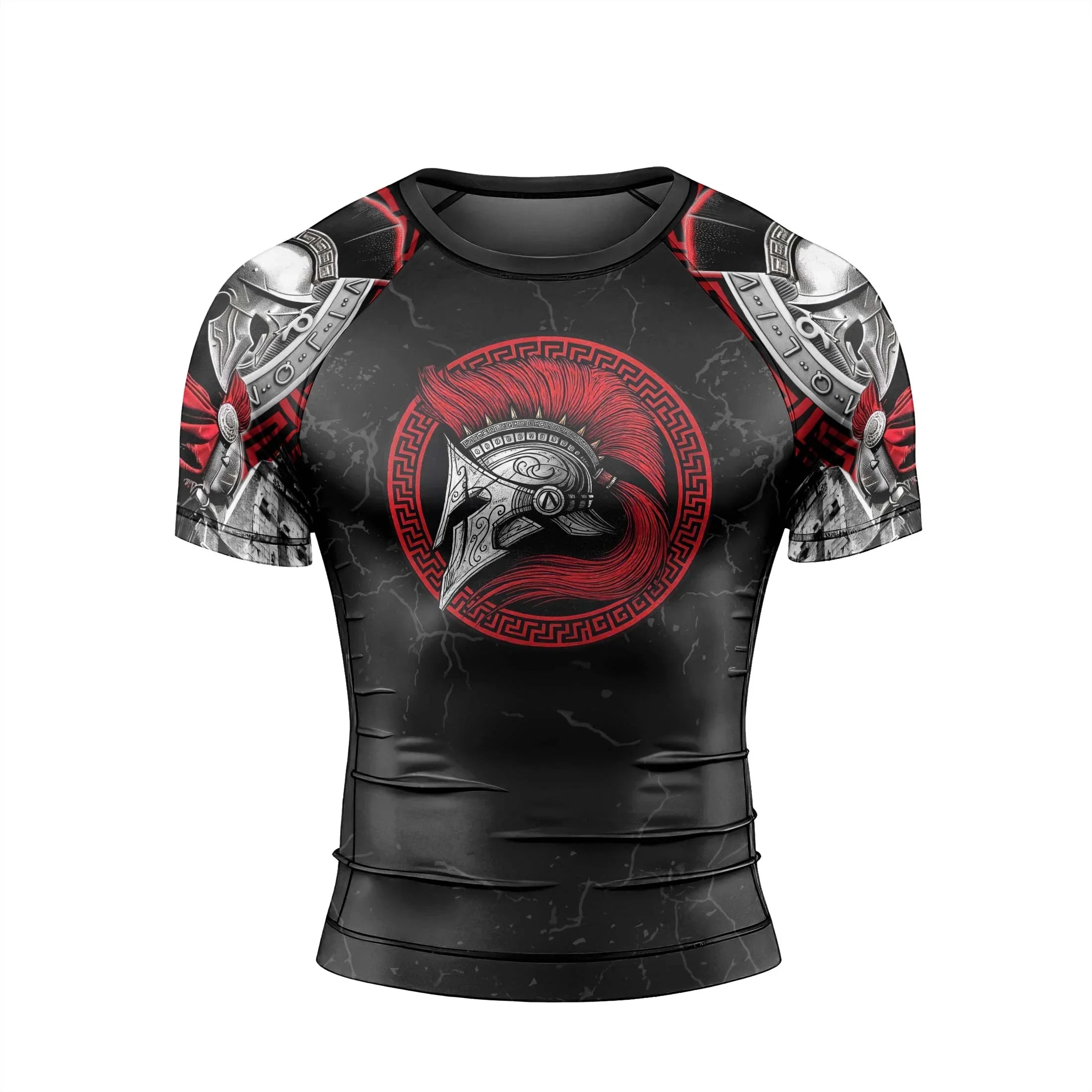 Spartan Warrior Men's Short Sleeve Rash Guard