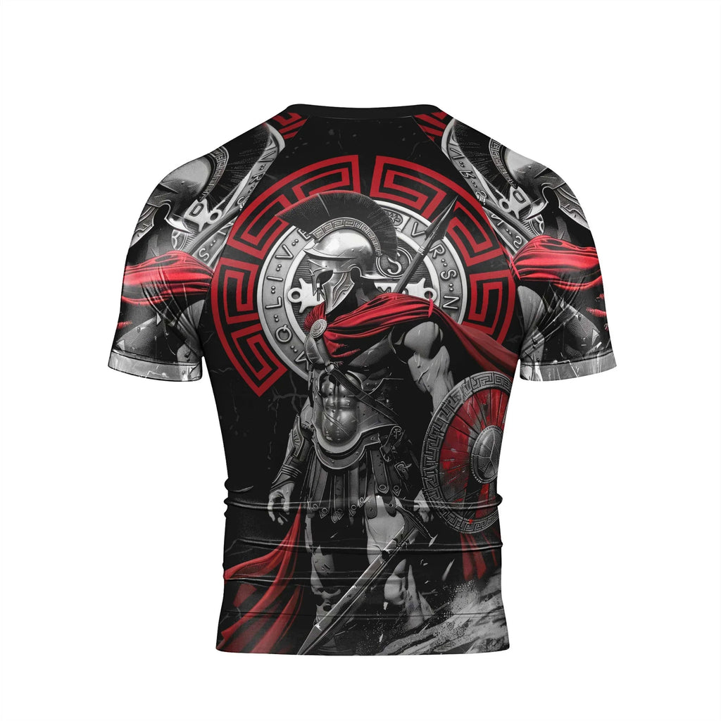 Spartan Warrior Men's Short Sleeve Rash Guard