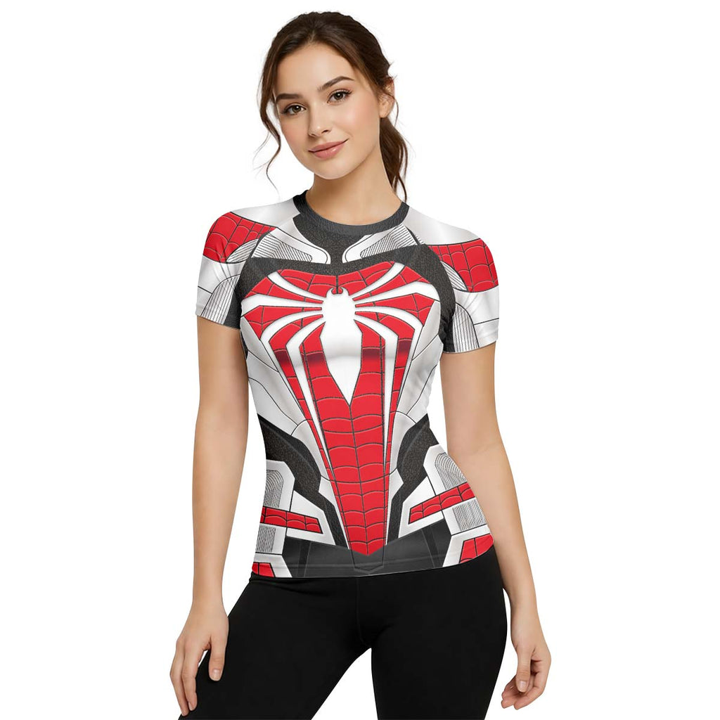 Spider Man Armored Advanced Suit Rash Guard