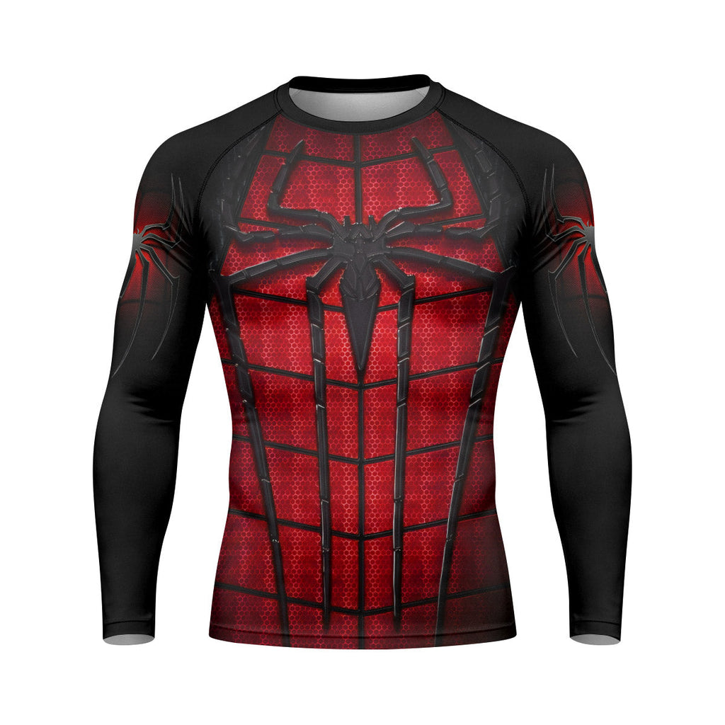 Spider Man Black Red Rash Guard