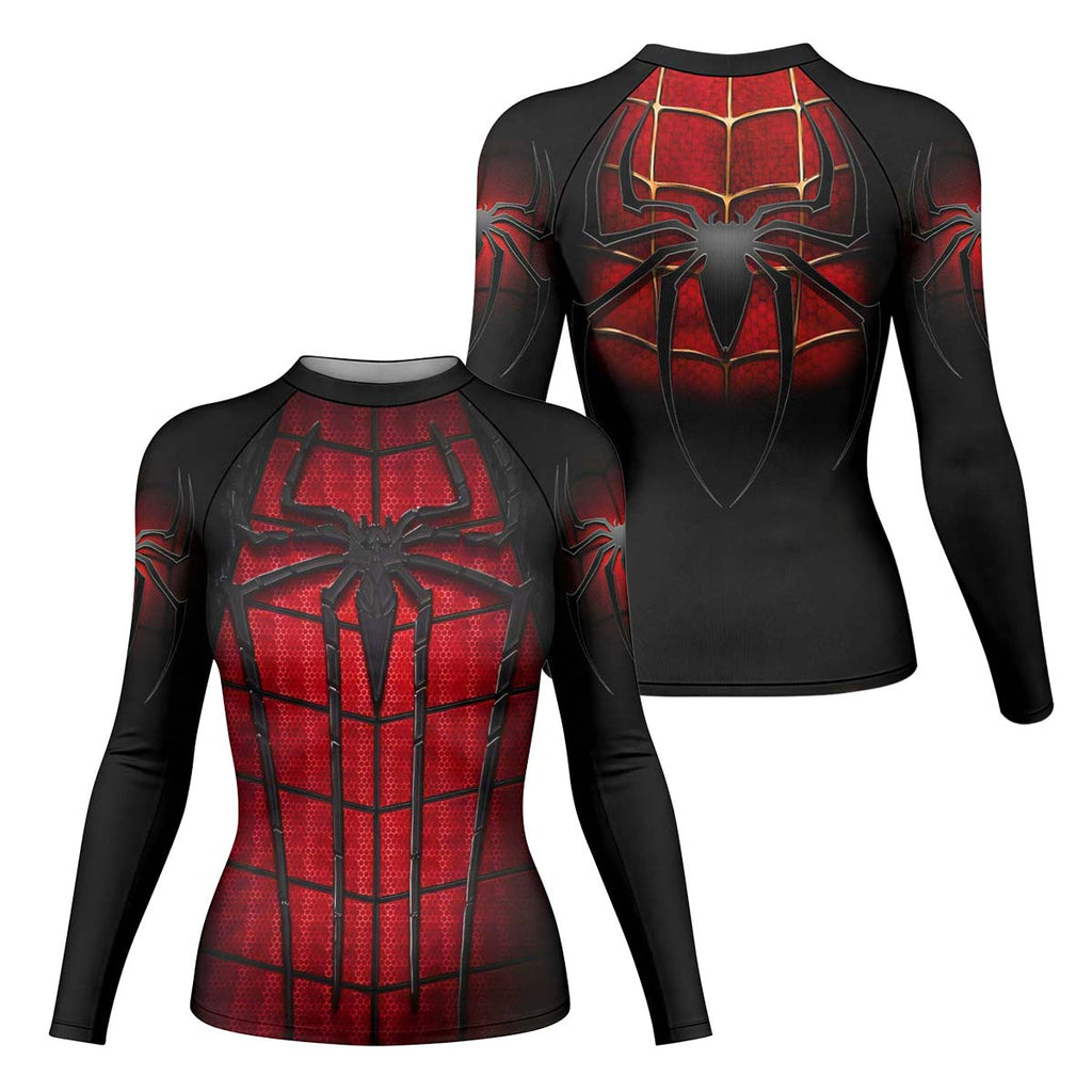 Spider Man Black Red Rash Guard