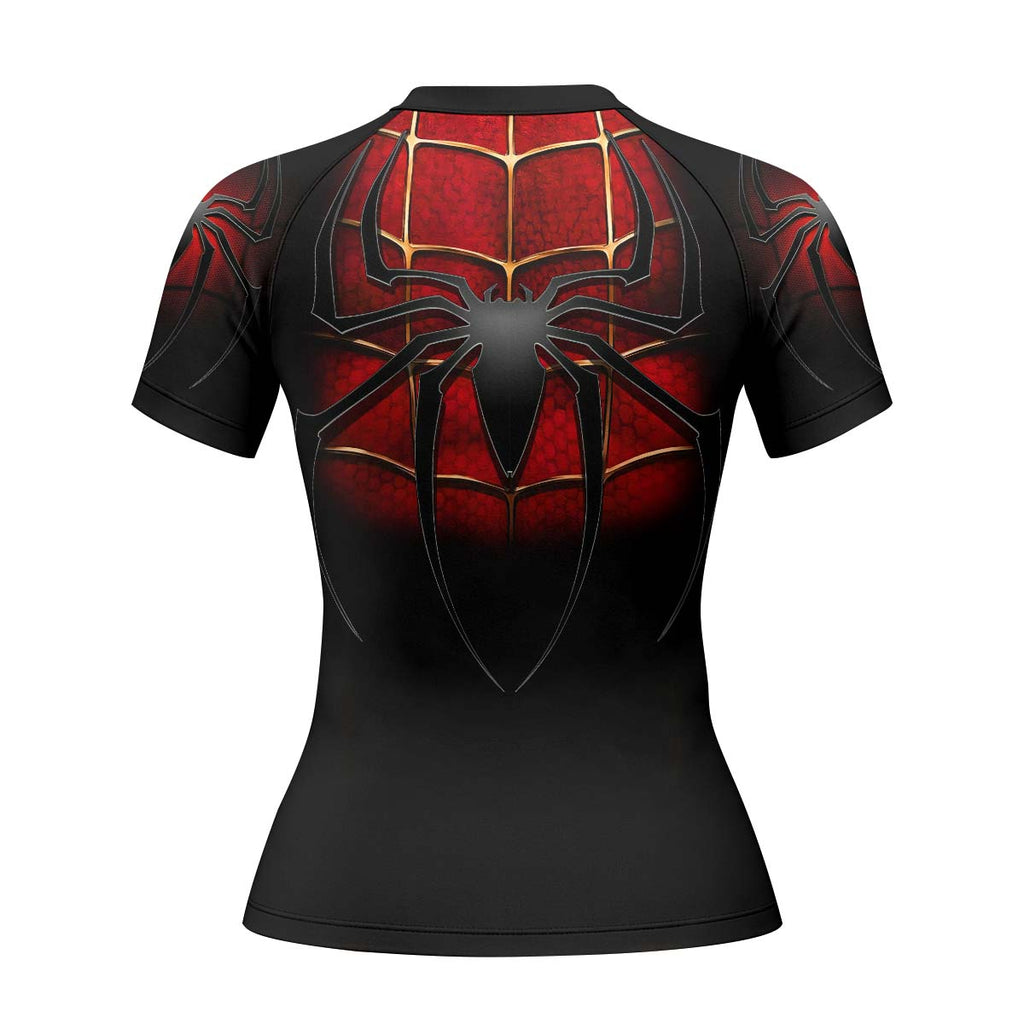 Spider Man Black Red Rash Guard