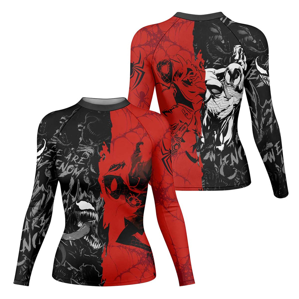 Spider Man Miles Morales And Venom Rash Guard