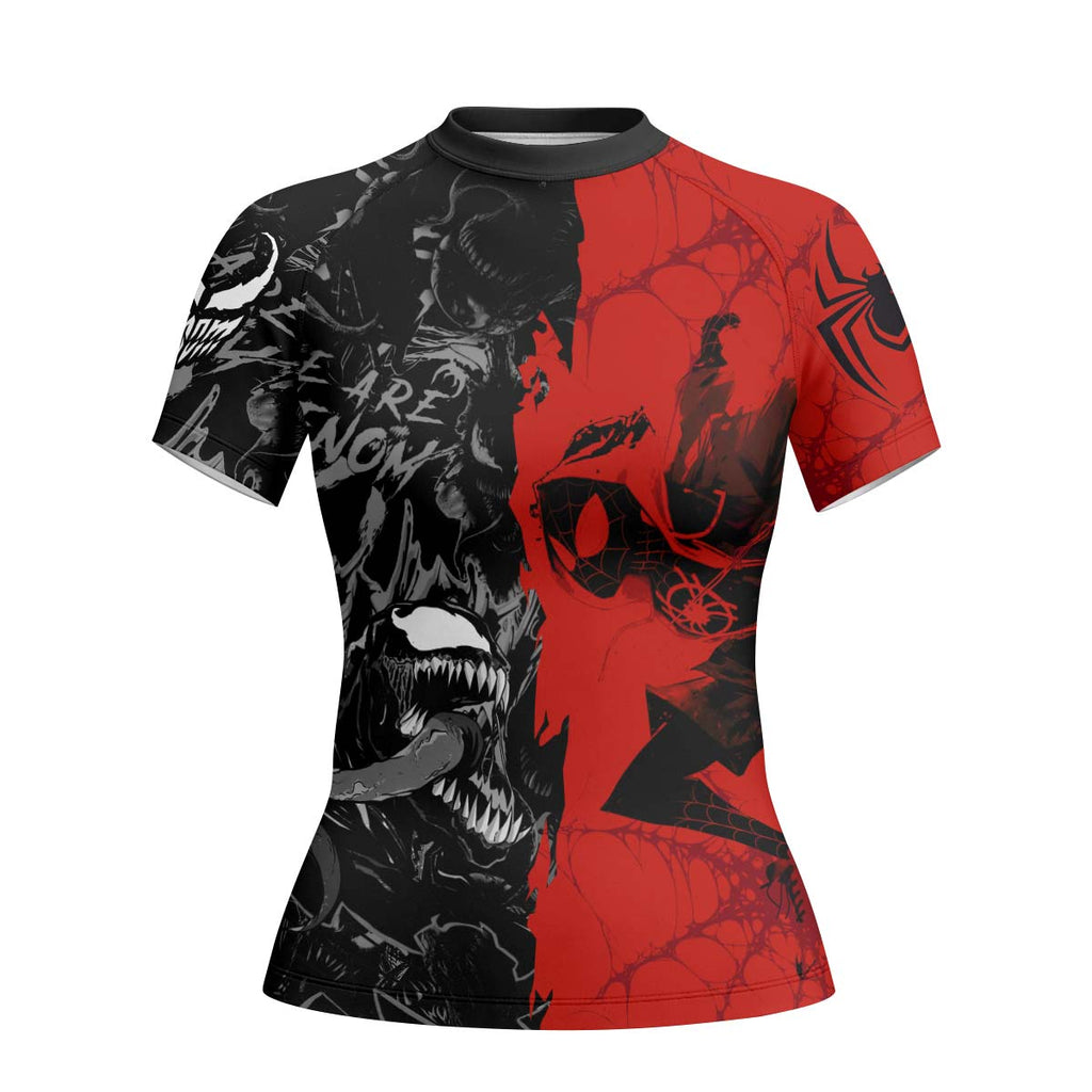 Spider Man Miles Morales And Venom Rash Guard