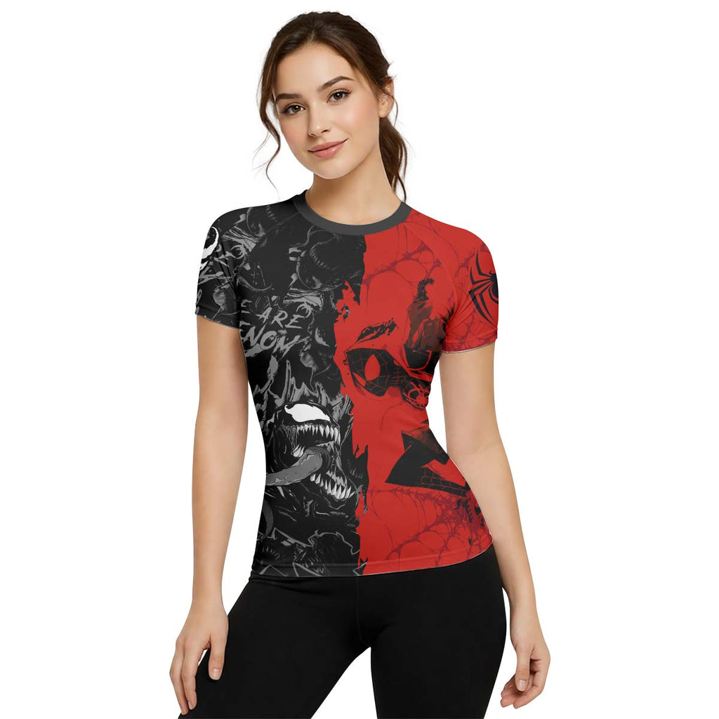 Spider Man Miles Morales And Venom Rash Guard