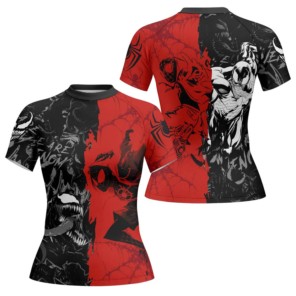 Spider Man Miles Morales And Venom Rash Guard