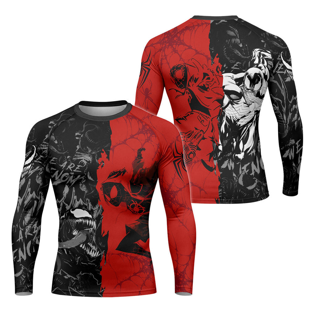 Spider Man Miles Morales And Venom Rash Guard