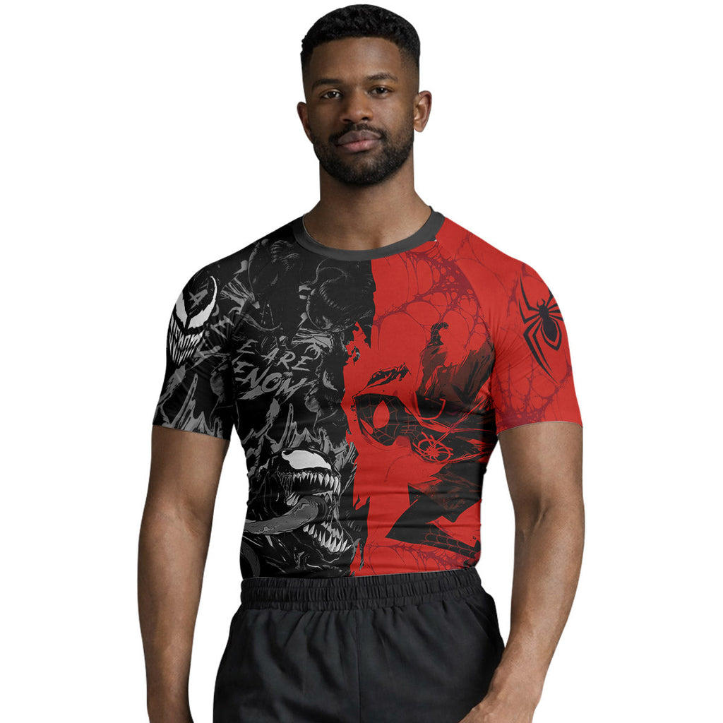 Spider Man Miles Morales And Venom Rash Guard