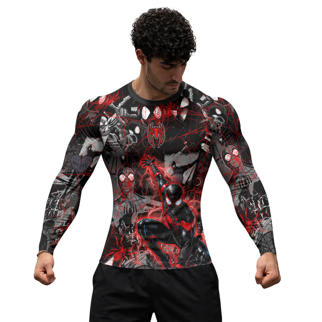 Spider Man Miles Morales Rash Guard