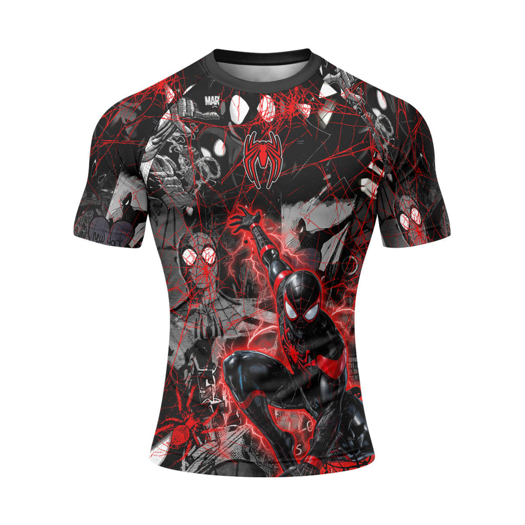 Spider Man Miles Morales Rash Guard