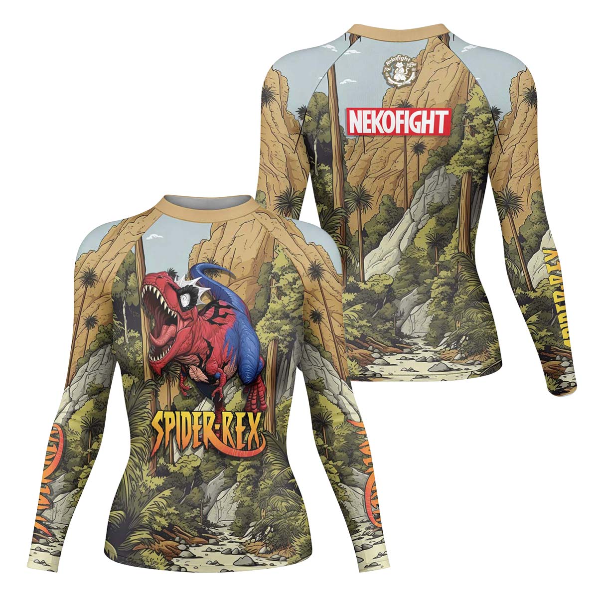 Spider Rex Ancient Time Rash Guard