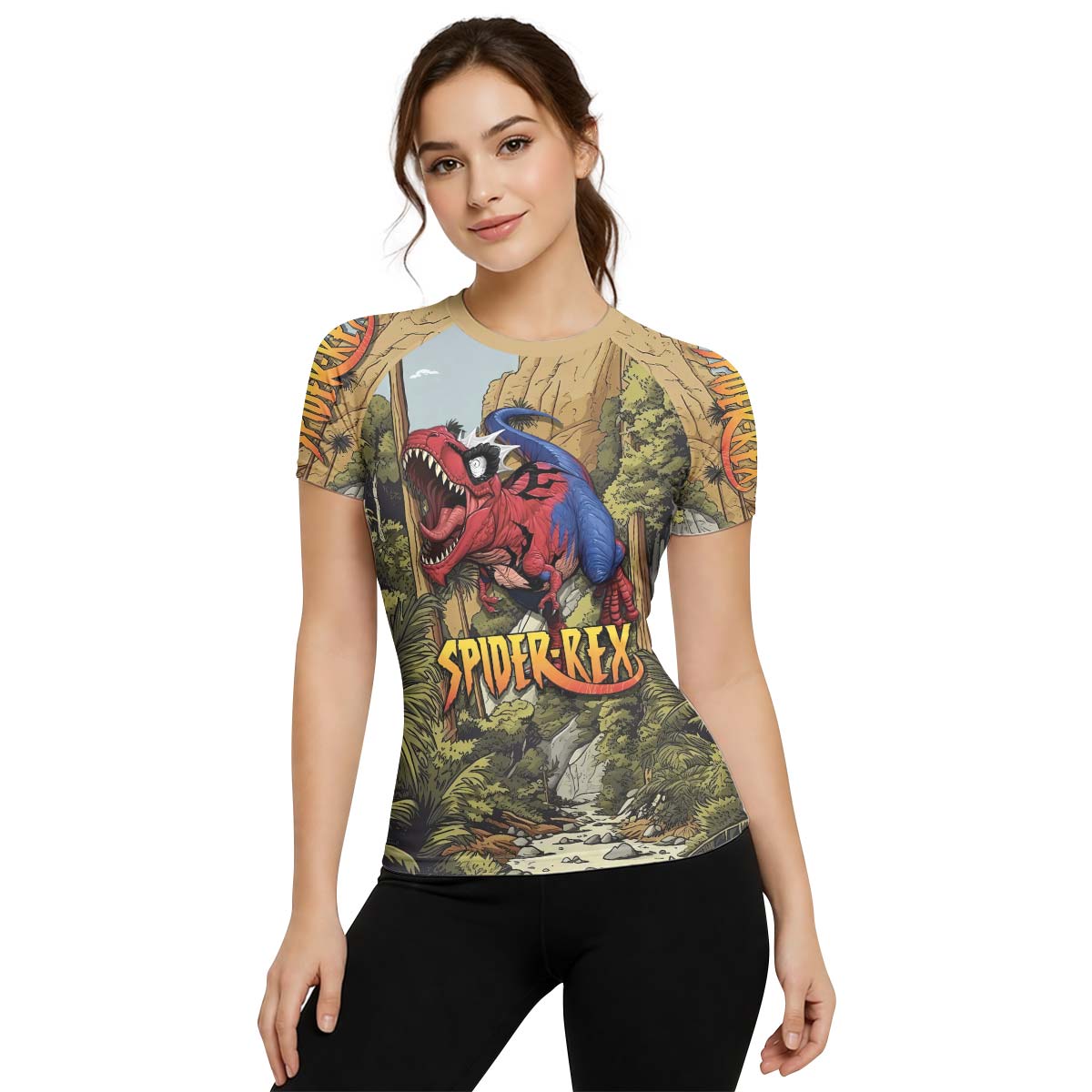Spider Rex Ancient Time Rash Guard