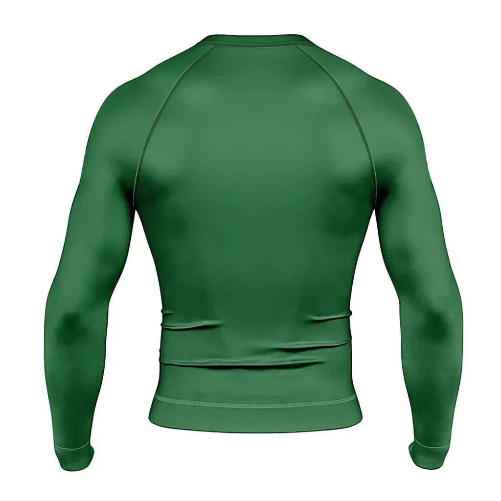 St. Patrick's Day Cosplay Men's Long Sleeve Rash Guard