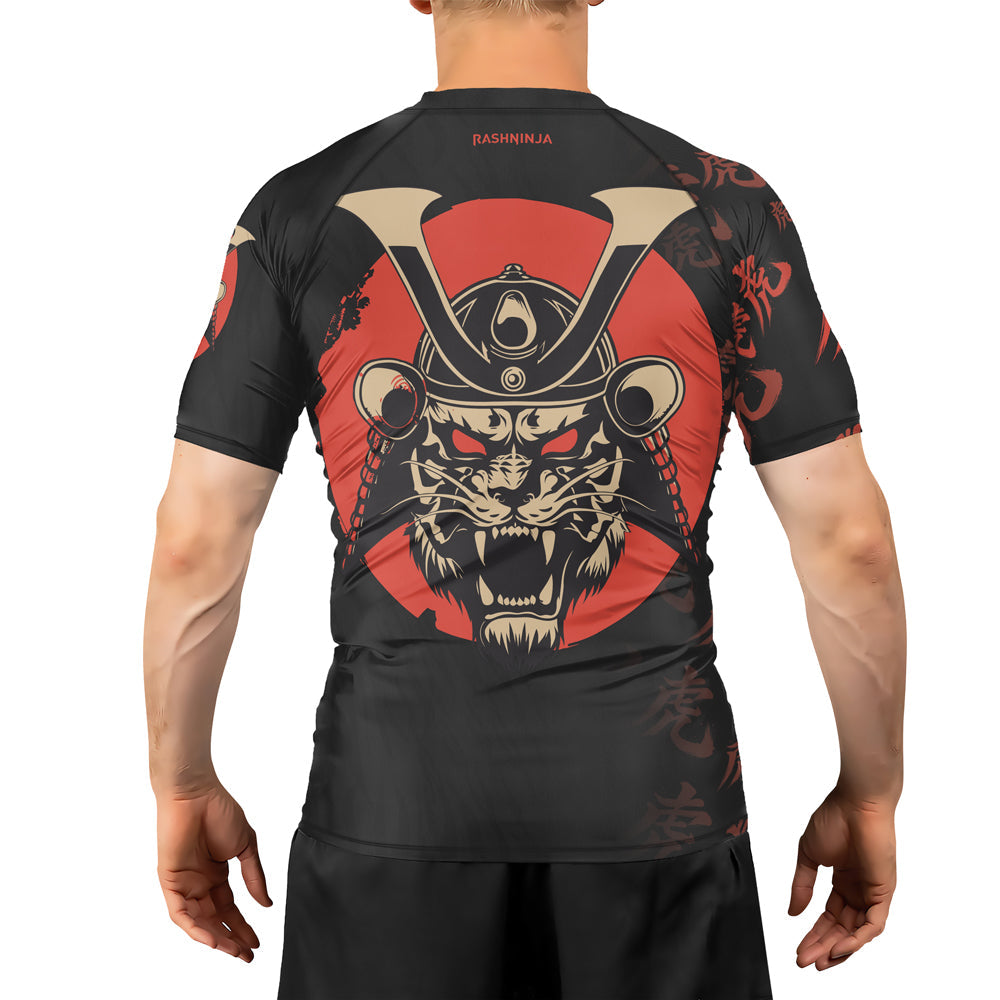 Rashninja Tiger Samurai Men's Long Sleeve Rash Guard
