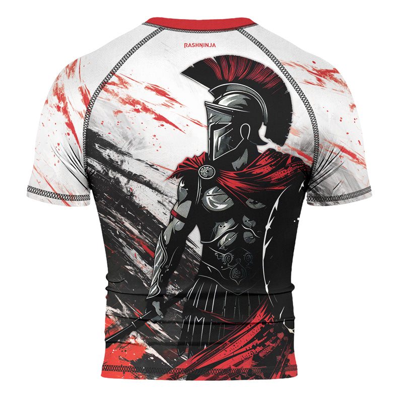 Rashninja Spartan Battle Worn Men's Short Sleeve Rash Guard