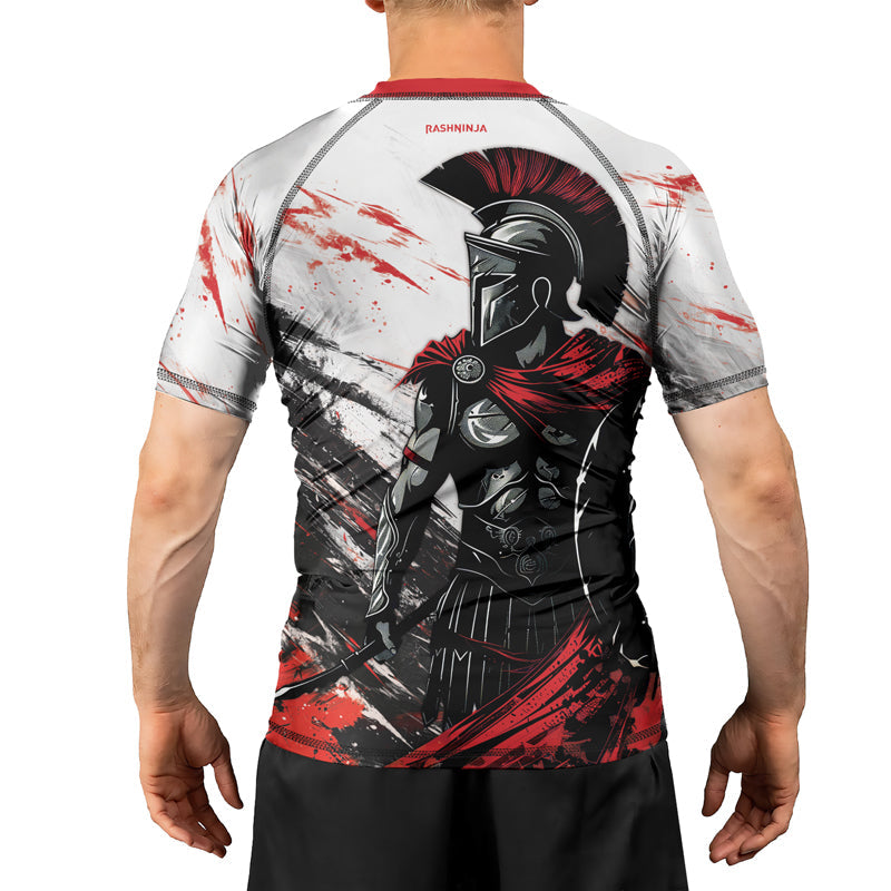Rashninja Spartan Battle Worn Men's Short Sleeve Rash Guard