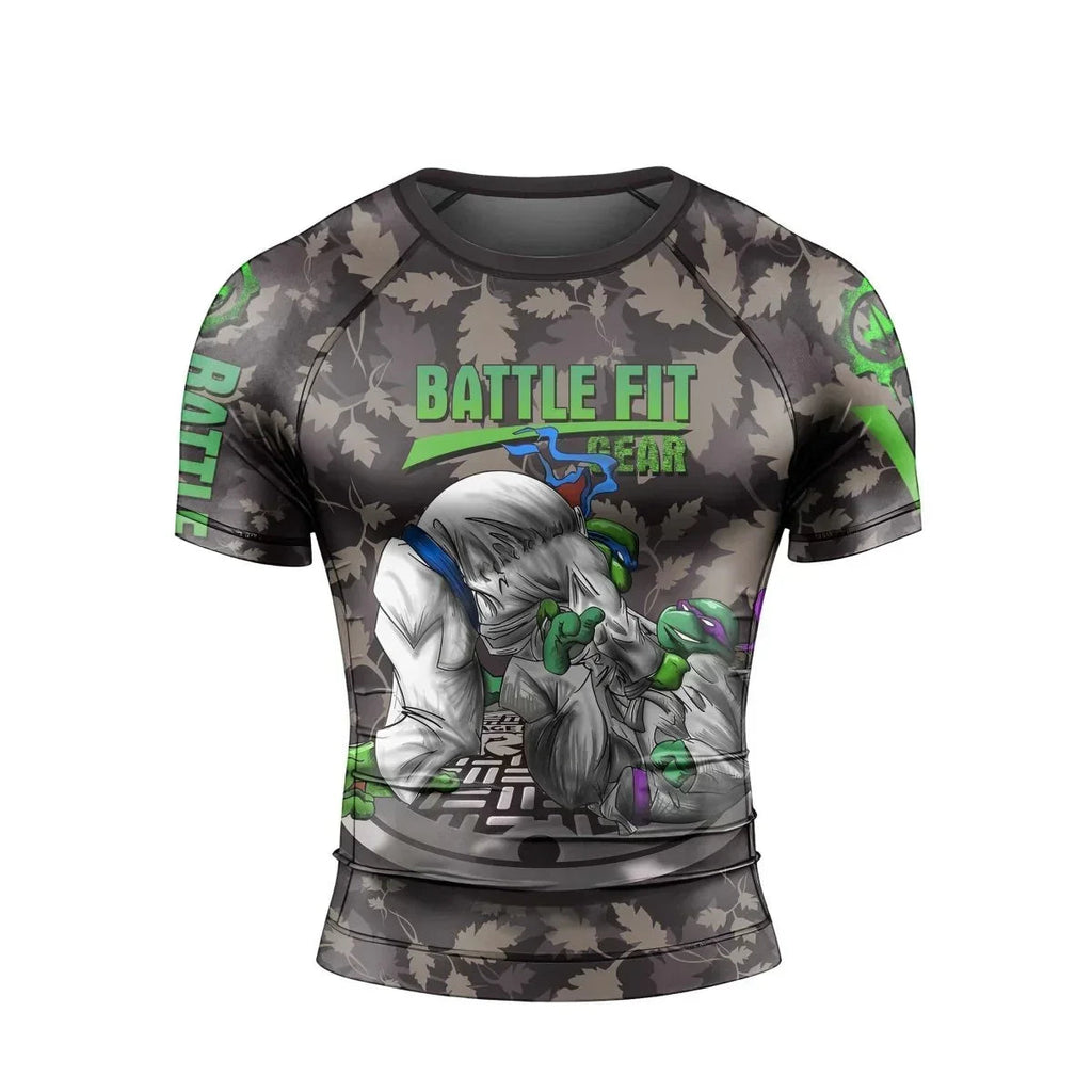 Teenage Mutant Ninja Turtle Men's Short Sleeve Rash Guard