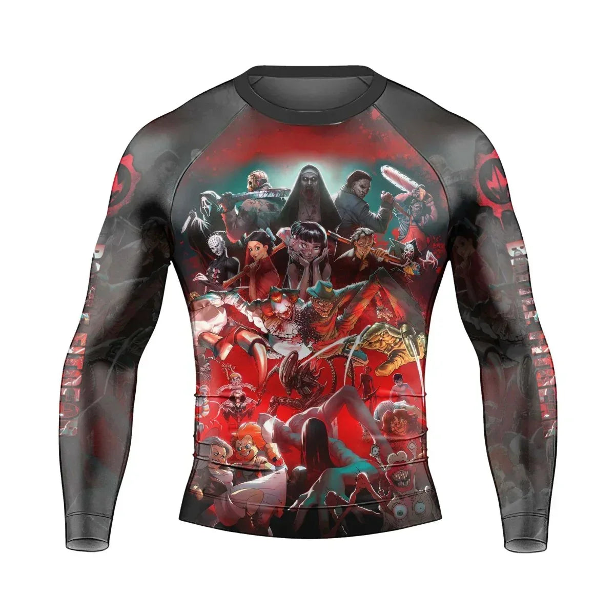 The Horror of Halloween Men's Long Sleeve Rash Guard