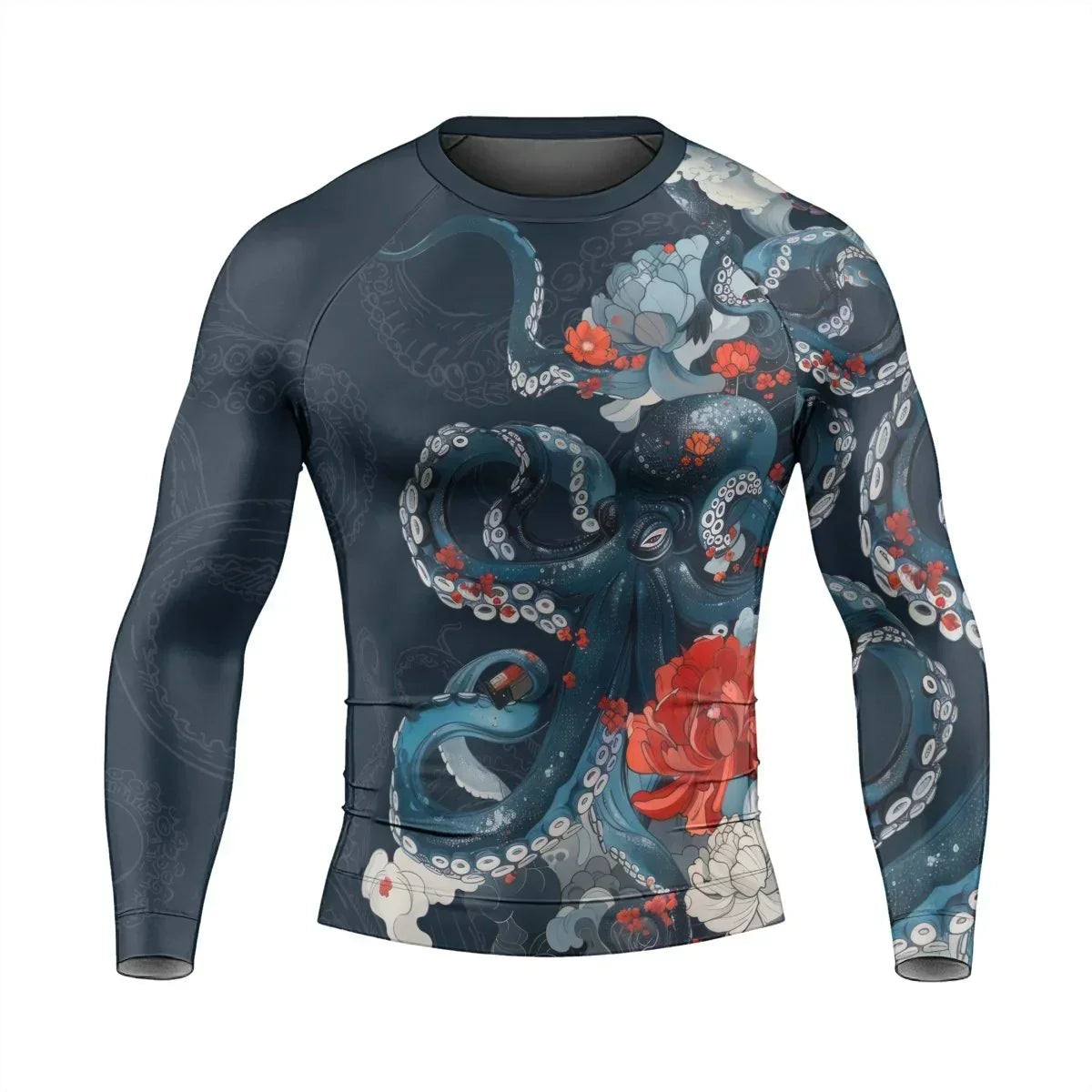 The Kraken's Garden Men's Long Sleeve Rash Guard