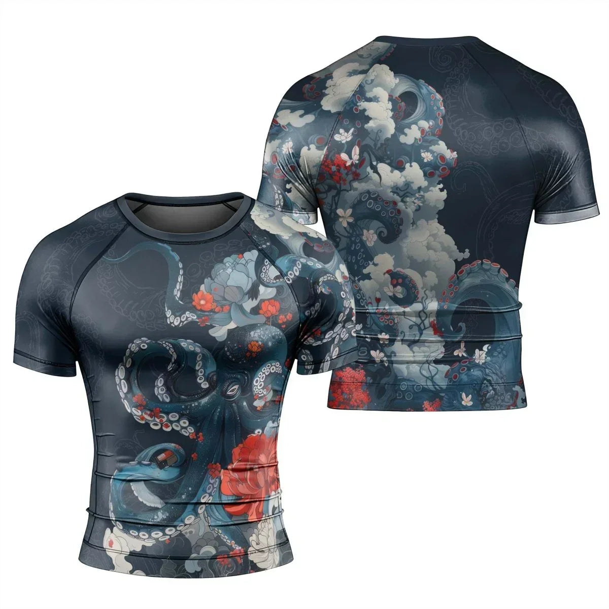 The Kraken's Garden Men's Short Sleeve Rash Guard