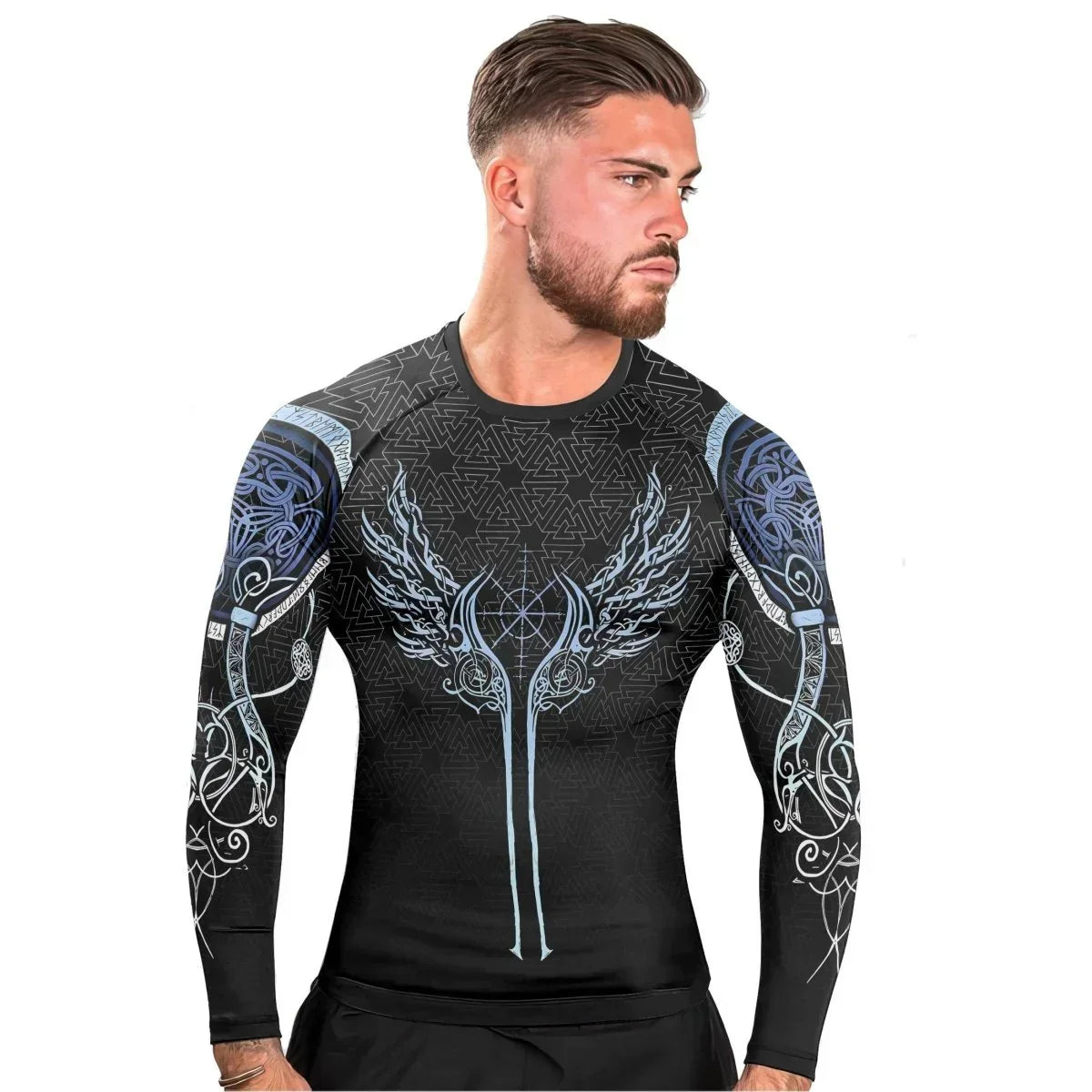 The Valkyries of Valhalla Men's Long Sleeve Rash Guard