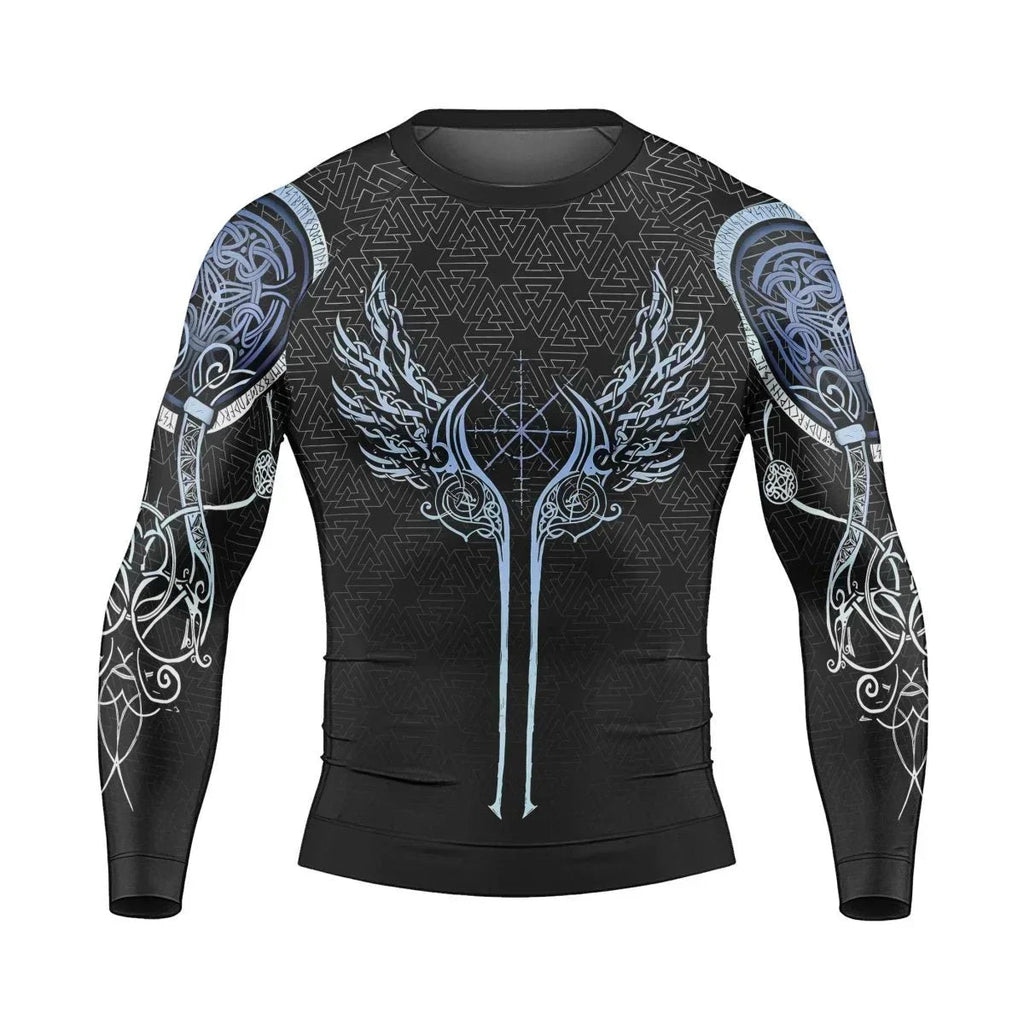 The Valkyries of Valhalla Men's Long Sleeve Rash Guard
