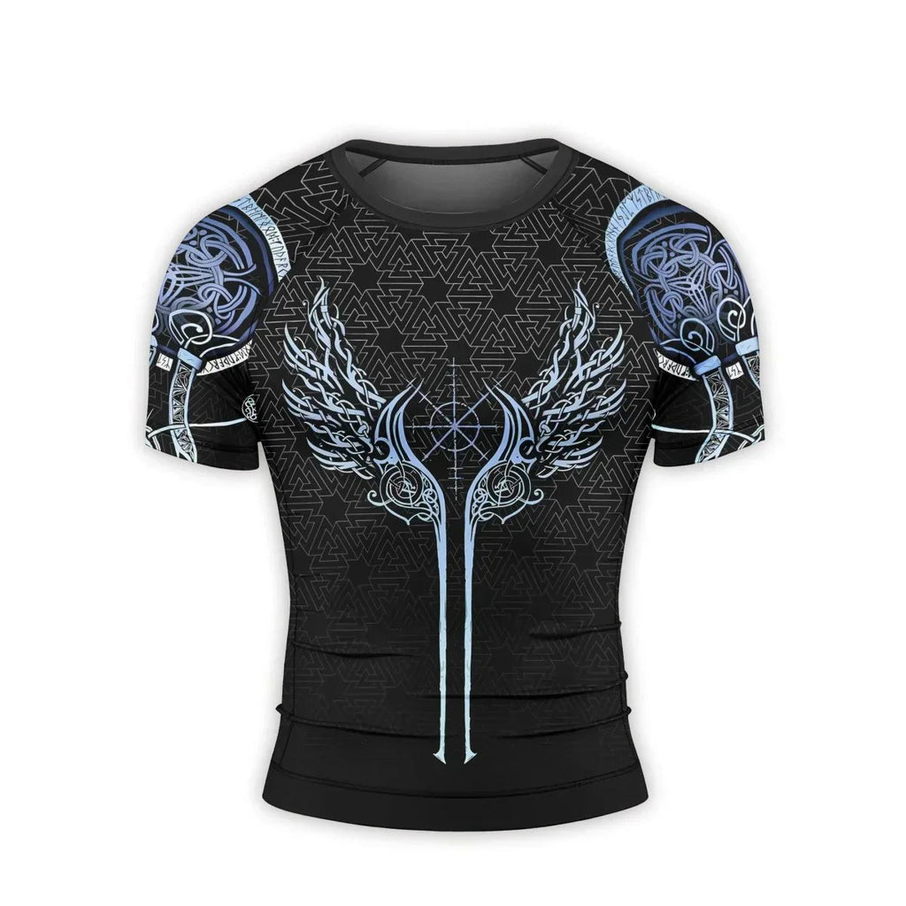 The Valkyries of Valhalla Men's Short Sleeve Rash Guard