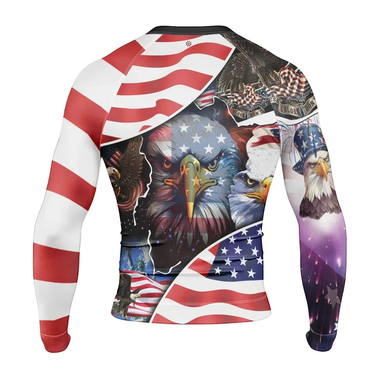 These Colors Don't Run Men's Long Sleeve Rash Guard