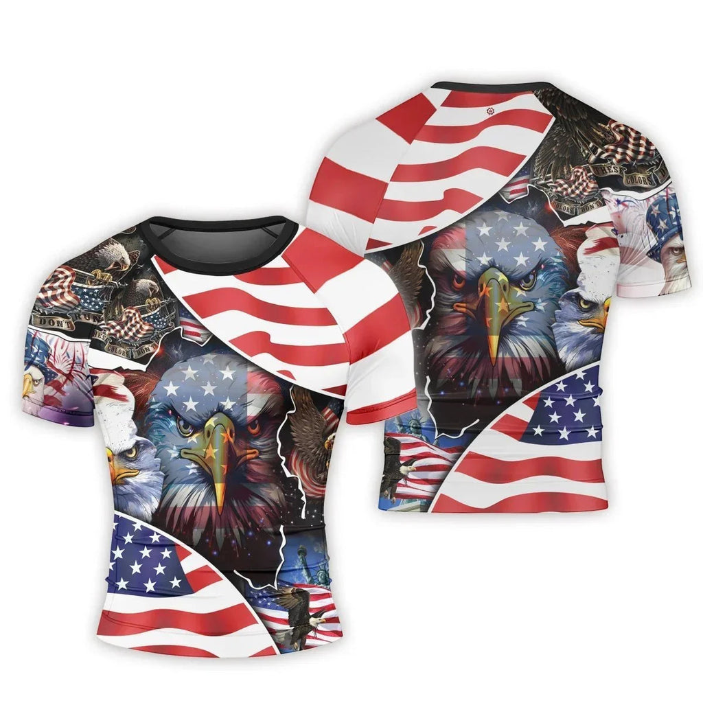 These Colors Don't Run Men's Short Sleeve Rash Guard