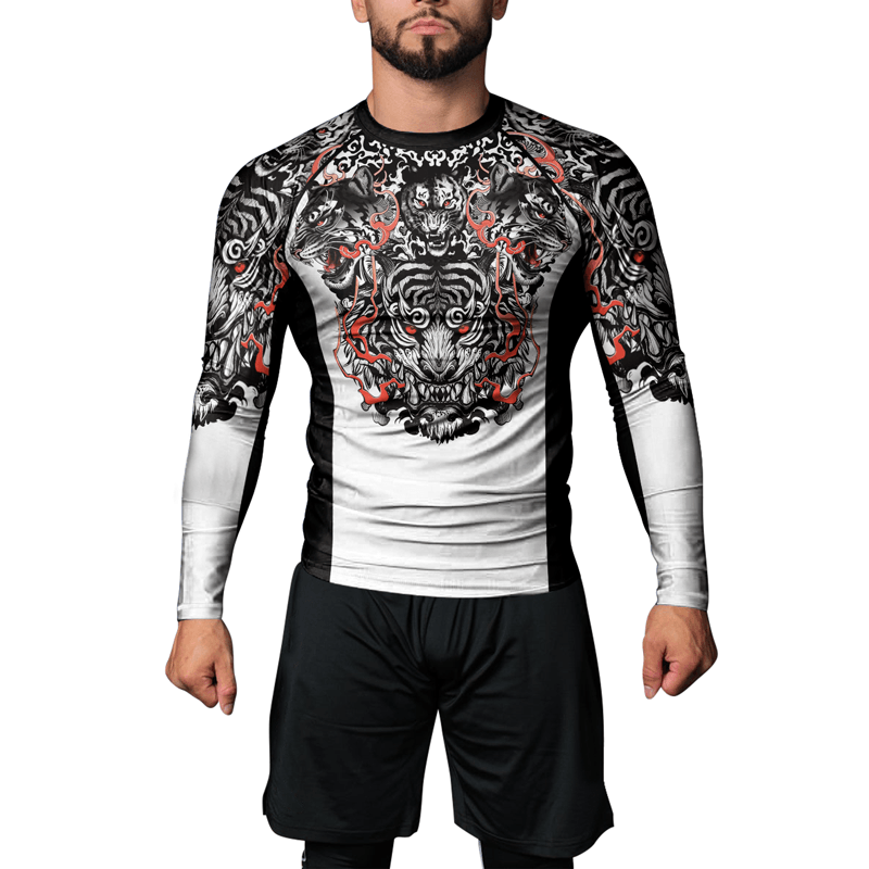 Rashninja Roaring Tiger Men's Long Sleeve Rash Guard