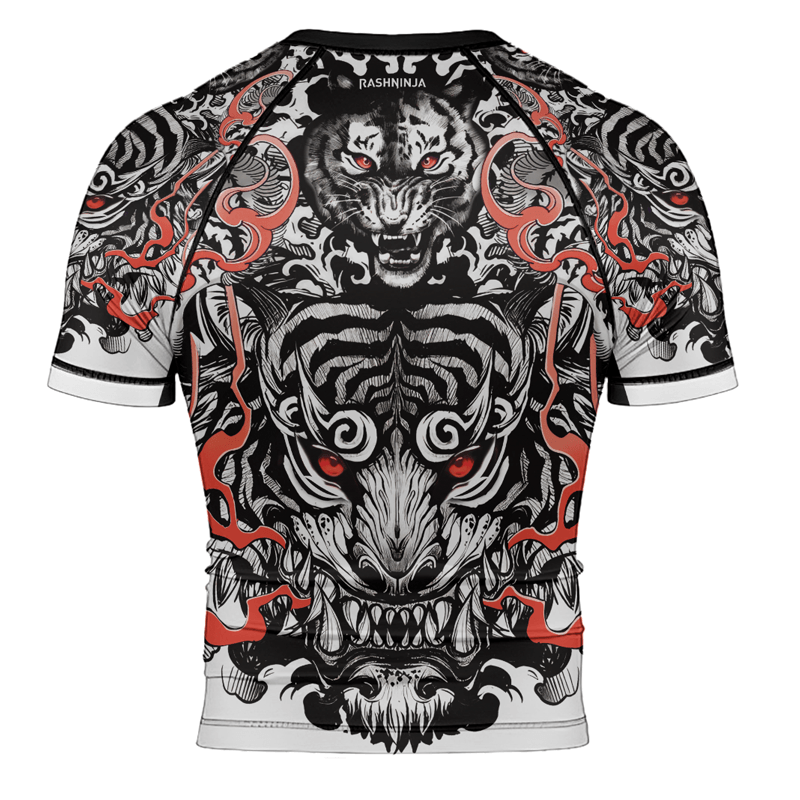 Rashninja Roaring Tiger Men's Short Sleeve Rash Guard