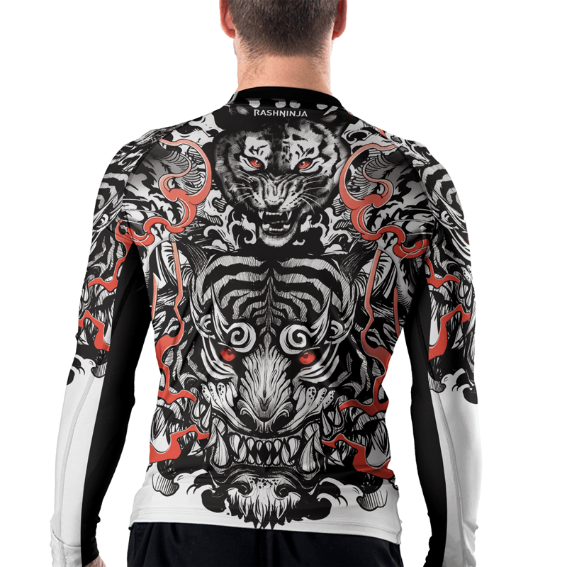 Rashninja Roaring Tiger Men's Long Sleeve Rash Guard