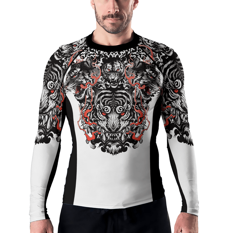 Rashninja Roaring Tiger Men's Long Sleeve Rash Guard